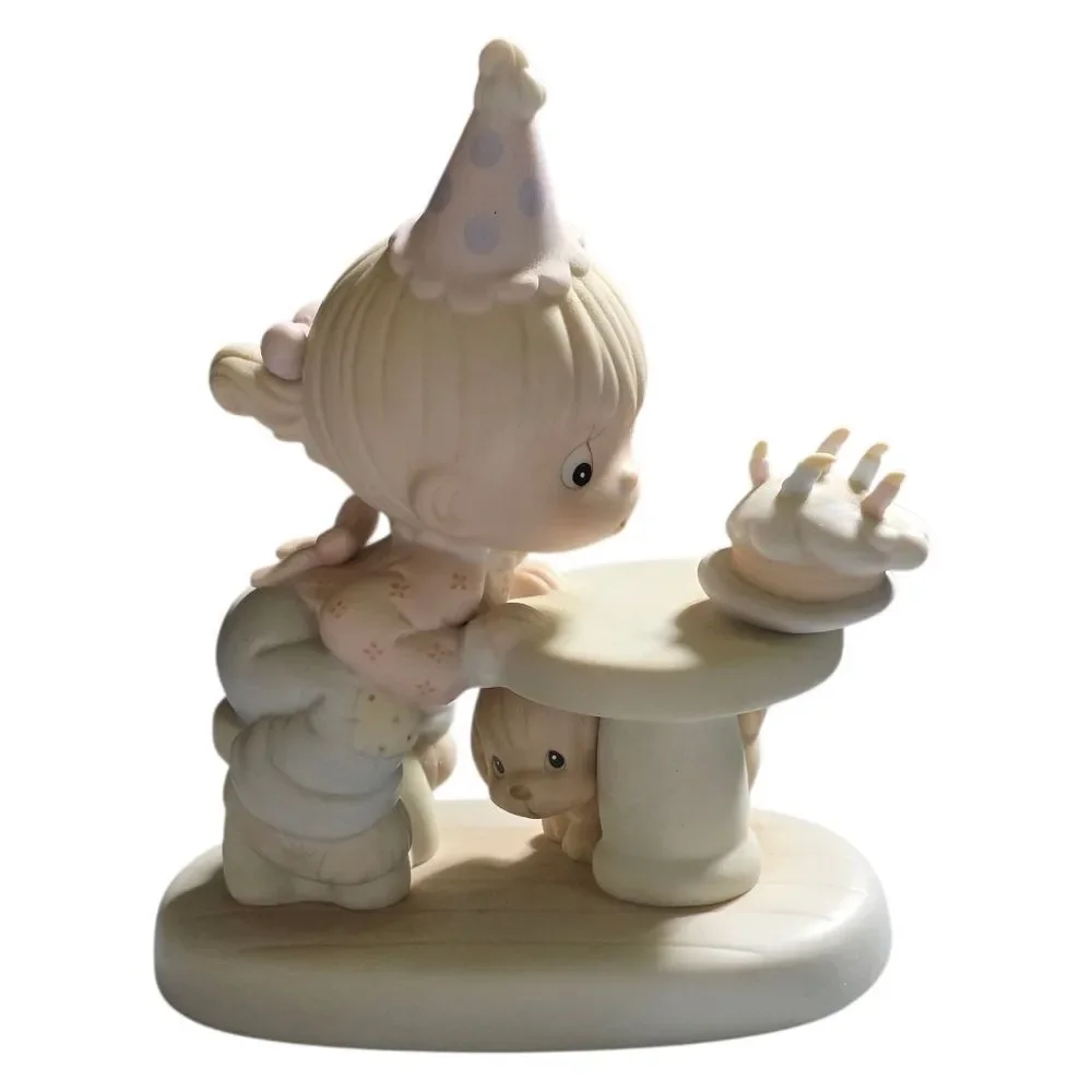 Precious Moments Cream and Pink Decor Accent Figurine